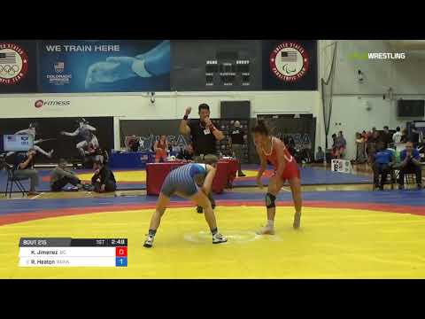 Women's Freestyle 55 Quarter-Finals - Kelly Ann Jimenez (UC) vs. Ronna Heaton (Sunk)