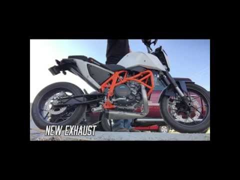 2015 KTM Duke 690 with Remus Ti Hypercone Underfloor exhaust