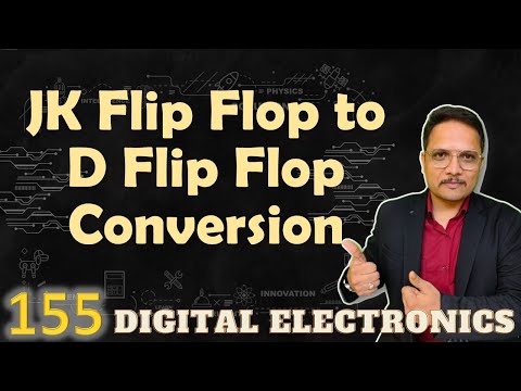 JK Flip Flop to D Flip Flop Conversion Designing Step and Circuit Digital Electronics JK D