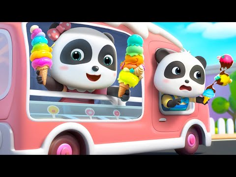 Rainbow Ice Cream Song | Colors Song | Sing Along Songs | Nursery Rhymes & Kids Song | BabyBus