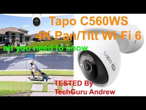 Tp-link Tapo C560WS 4K Pan/Tilt Wi-Fi Security Camera