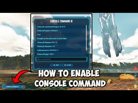 How To ENABLE Console Commands and Creative mode in ARK Survival Ascended