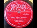 Cold, Cold, Winter - Roscoe Gordon - 78rpm