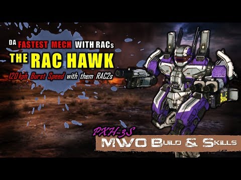 [BRxV] MWO Build & Skills : The Fastest Mech with RACs - Phoenix Hawk 3S
