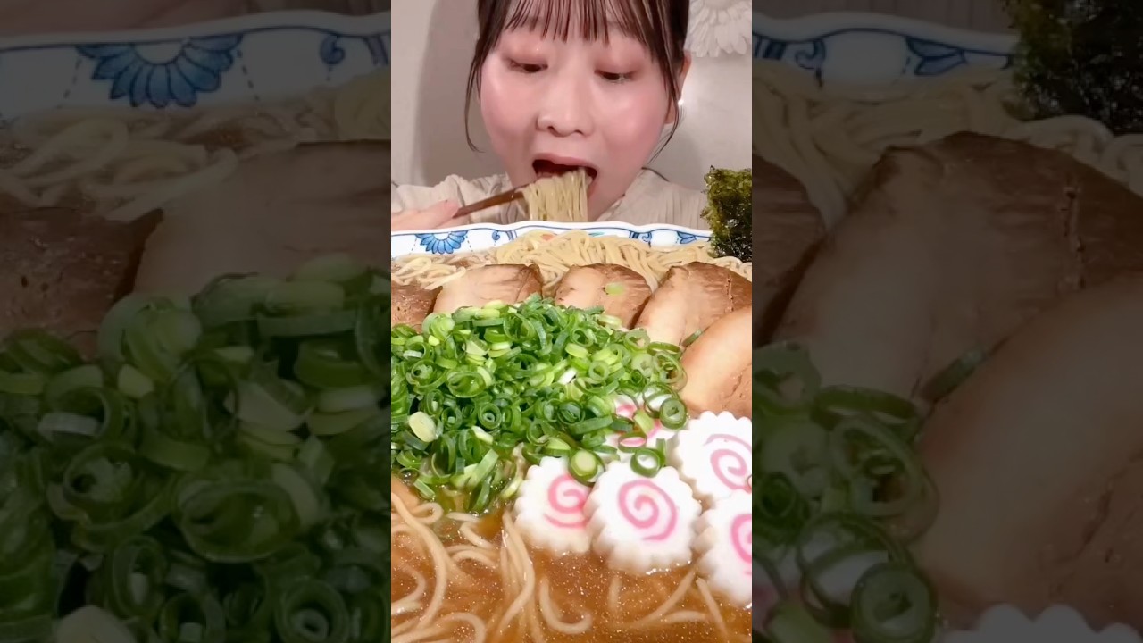 マルタイ棒中華そば🍜 Marutai Japanese Ramen🍜  #pr #asmr #mukbang 咀嚼音