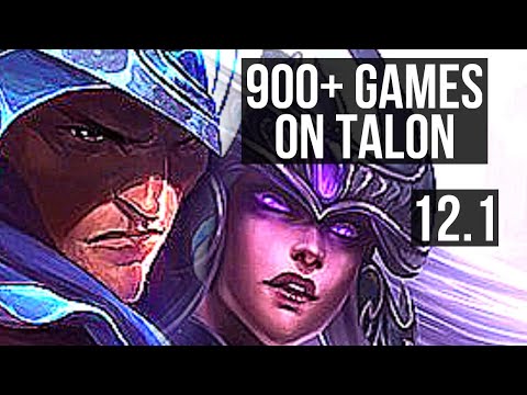 TALON vs SYNDRA (MID) | Rank 3 Talon, Rank 6, 6 solo kills, 1.6M mastery | KR Challenger | 12.1
