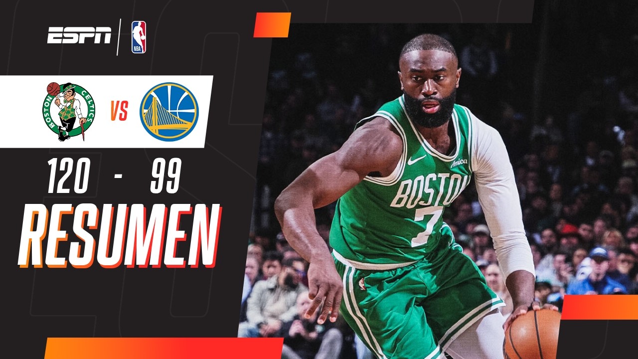 BROWN ANOTÓ 32 PUNTOS EN LA VICTORIA DE LOS CELTICS | Boston 120-99 Golden State | RESUMEN