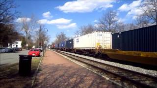 preview picture of video 'Railfanning Ashland, VA 3/15/2014'