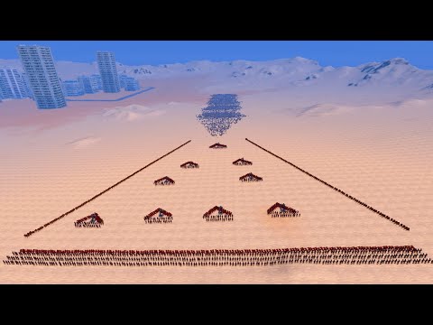 Triangle Spartan Trap vs 10K ORC Warriors - Ultimate Epic Battle Simulator UEBS