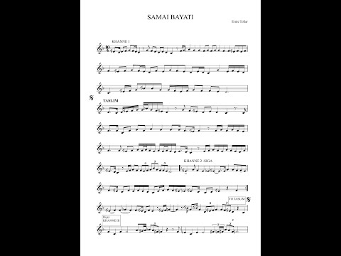 Ernie Tollar nay  Ibrahim Kawala Taqsim Transcription