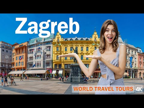 Zagreb Walking Tour 🇭🇷 | Discover the Capital of Croatia in 4K