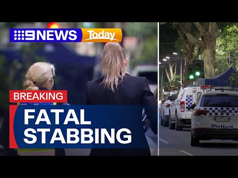 Man arrested after teenager found fatally stabbed in Melbourne CBD | 9 News Australia