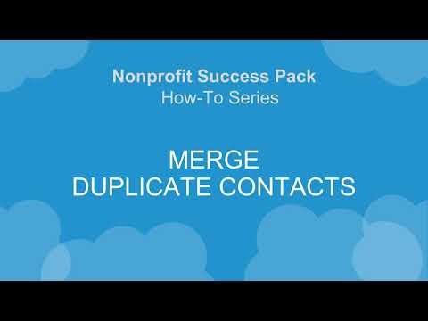 How to Merge Contacts in Salesforce