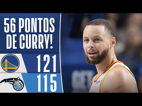CURRY makes it rain with 56 POINTS, and WARRIORS beat MAGIC - HIGHLIGHTS