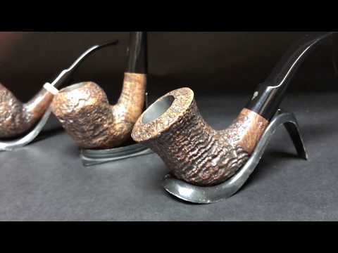 *SOLD* New Mastro Geppetto Sabbiato Pipes at MilanTobacco.com (Turn on Closed Captions [CC])
