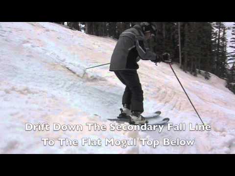 Learn To Ski Moguls - Green Line Mogul Skiing Technique Demo