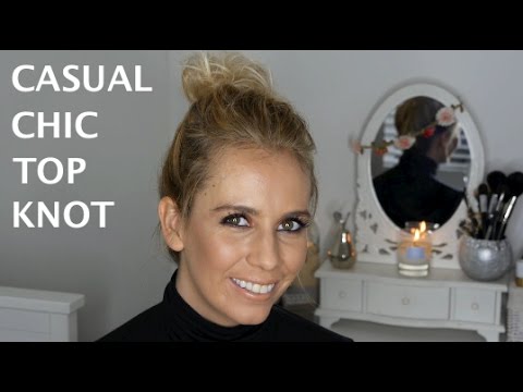 How To: Casual Chic Top Knot/Bun