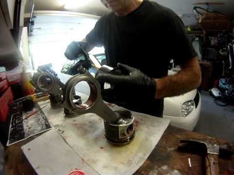 Inserting ALH TDI pistons with ARP Ring compressor Part 1 of 2