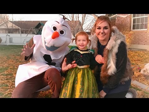 Frozen in Real Life!!  (Olaf Anna and Sven) Video