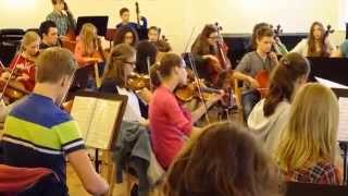 preview picture of video 'Gutenbergschule Wiesbaden, Orchesterprobenfahrt, Musikakademie Hammelburg 2014'