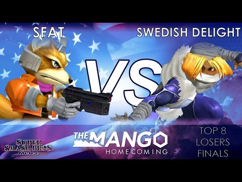 Mango Homecoming - CLG. | SFAT (Fox) VS OG | Swedish Delight (Sheik) - SSBM - Top 8- Losers Final