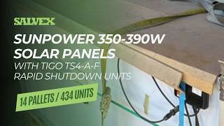 Virtual Product Inspection at Salvex - SunPower Solar Panels with Tigo