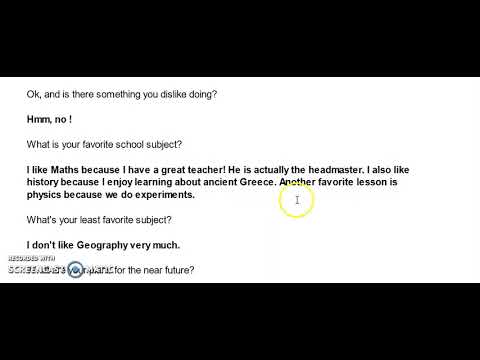 speaking  simple questions