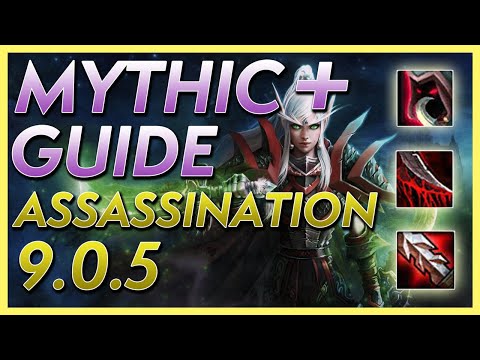 [9.0.5] MYTHIC+ Assassination Rogue Guide AoE Opener and Rotation Tips EXPLAINED