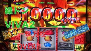 【緑ドンVIVA2】まさかの一撃万枚達成？【パチスロ】