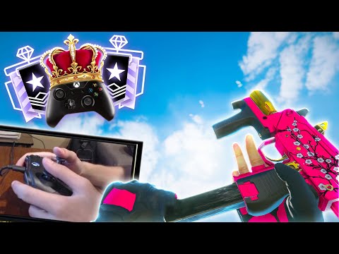 *HANDCAM* On The *BEST* Bearing 9 Controller PC Player - Rainbow Six Siege