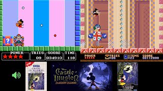 Castle of illusion Sega Genesis vs Master system longplay