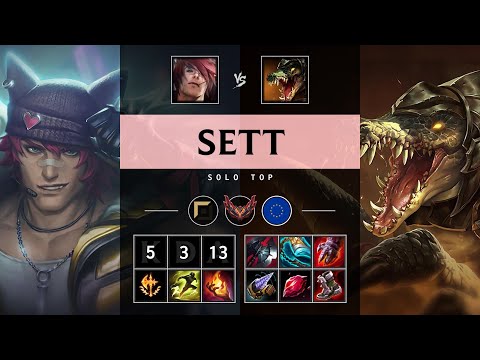 Sett Top vs Renekton: Killing spree - EUW Grandmaster Patch 25.S1.2