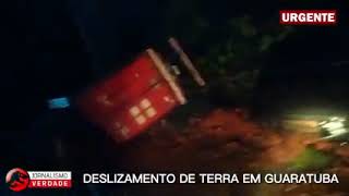 Imagens de um motorista que escapou do deslizamento mostra o tamanho do desastre em Santa Catarina