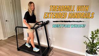 Home Walking Treadmill Review - Long Handrsils - For Seniors, Recovery
