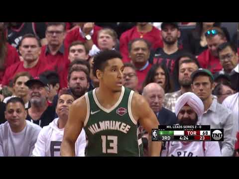Malcolm Brogdon All Game Actions 05/19/19 Milwaukee Bucks vs Toronto Raptors Game 3 Highlights