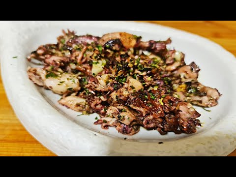 CHIPIRONES O PUNTILLAS DE CALAMAR AL AJILLO, RECETA DE TAPA RAPIDA FACIL DELICIOSA CASERA SENCILLA