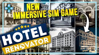 New Immersive Sim game - Hotel Renovator - Gameplay, Walkthrough, Let's play ▲One Hour Gameplay
