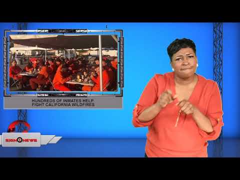 Hundreds of inmates help fight California wildfires (ASL - 11.3.19)