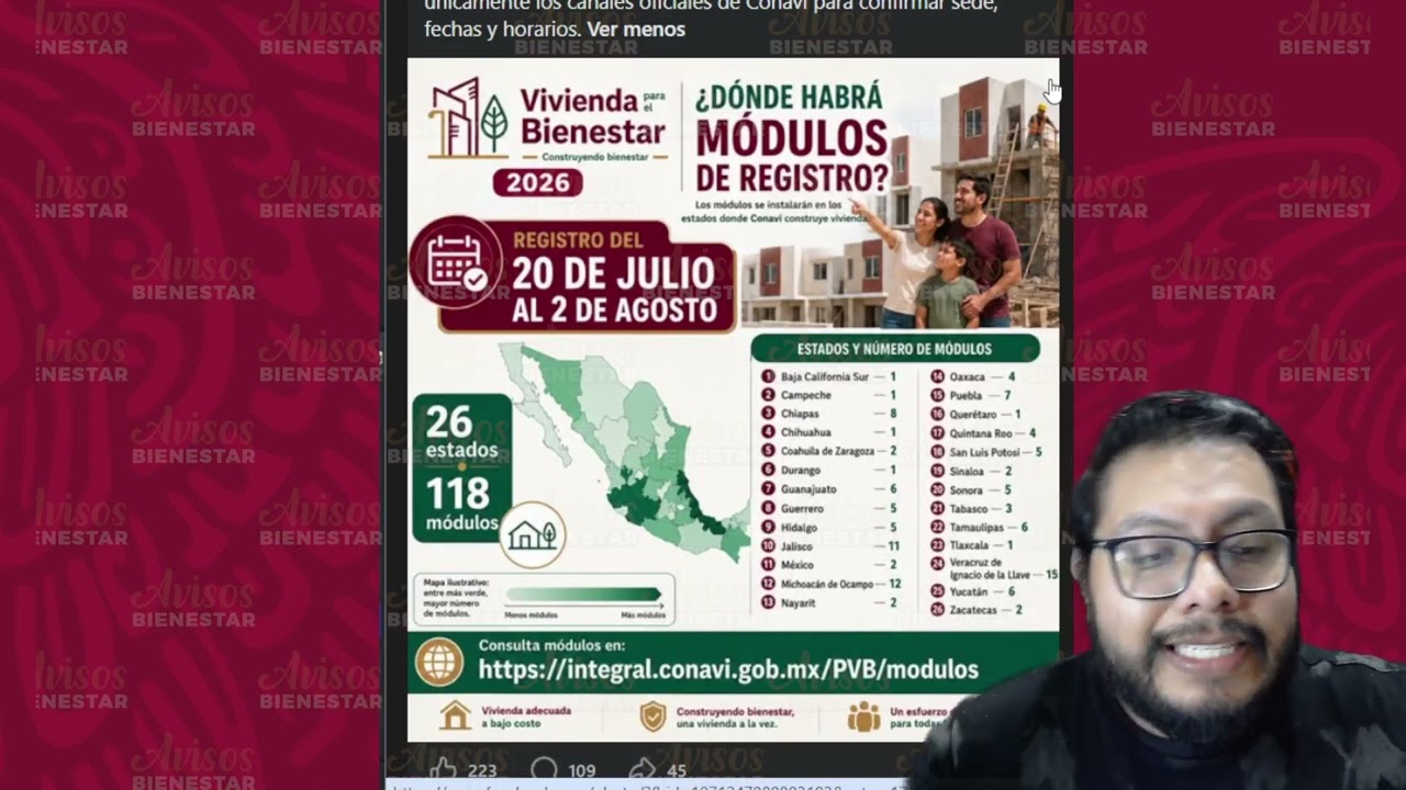 aqui estan las casas y modulos de vivienda para el bienestar, si quiere hacer tu registro en 2026