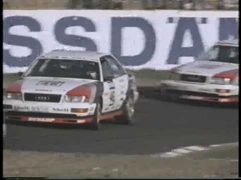 Audi V8 Quattro DTM 1990 -1991 dreifacher V8 Sieg durch Piloten H. Stuck, F. Biela, F. Jelinski