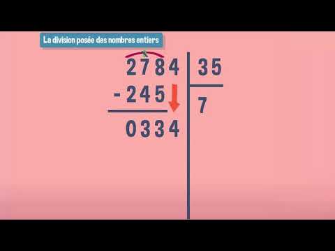 Poser une division avec des nombres entiers - CM1