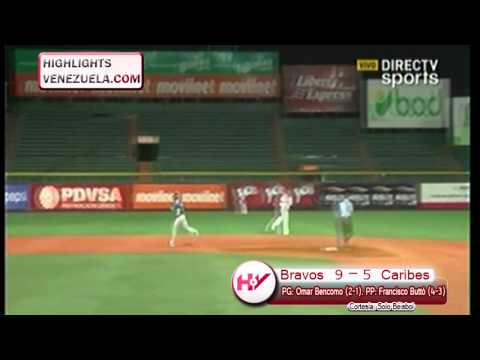 Highights Jornada 23/11 LVBP. Bravos de Margarita vs Caribes de Anzoátegui