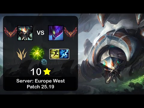 Skarner Jungle vs Kha'Zix - EUW GrandMaster - Patch 25.19