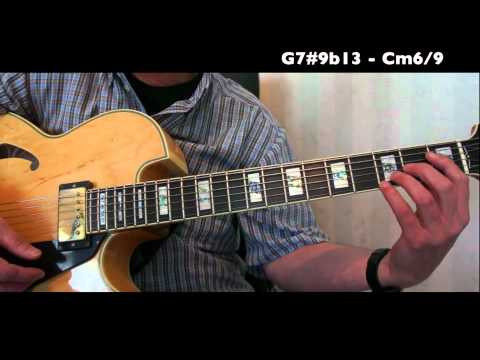 C minor jazz blues in the style of Equinox - Comping lesson