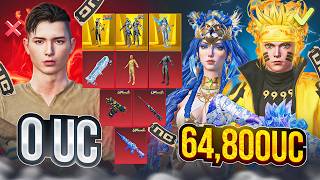 64,8000 UC OBUNACHIM XURSAND QILDIM 🥵 PUBG MOBILE!