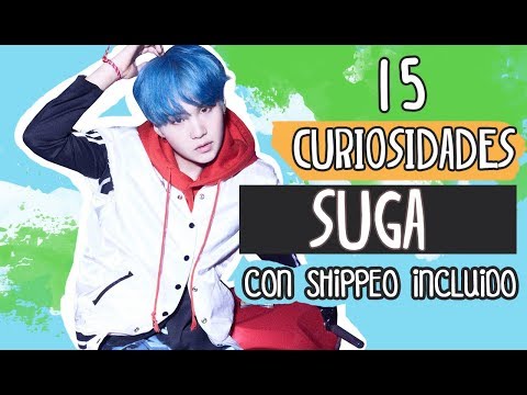 15 Curiosidades de Suga con shippeo incluido !!