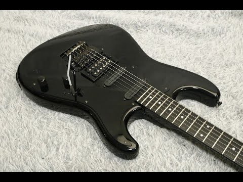 Vintage 1990's made Fernandes FST-60 The Function All Black finish