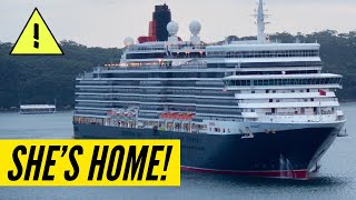 Queen Elizabeth HAS ARRIVED HOME! Cunard Queen Elizabeth arrives in Southampton, UK!