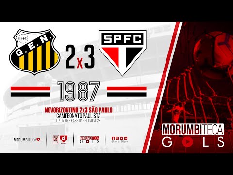 Novorizontino 2x3 São Paulo - Paulista 1987 - Fase 01 - rodada 28 - 07/07/1987