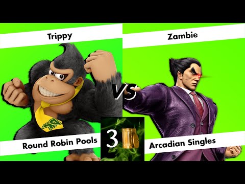 Junkyard 3 The CenCal Arcadian - Round Robin Pools - Trippy (Donkey Kong) vs Zambie (Kazuya)